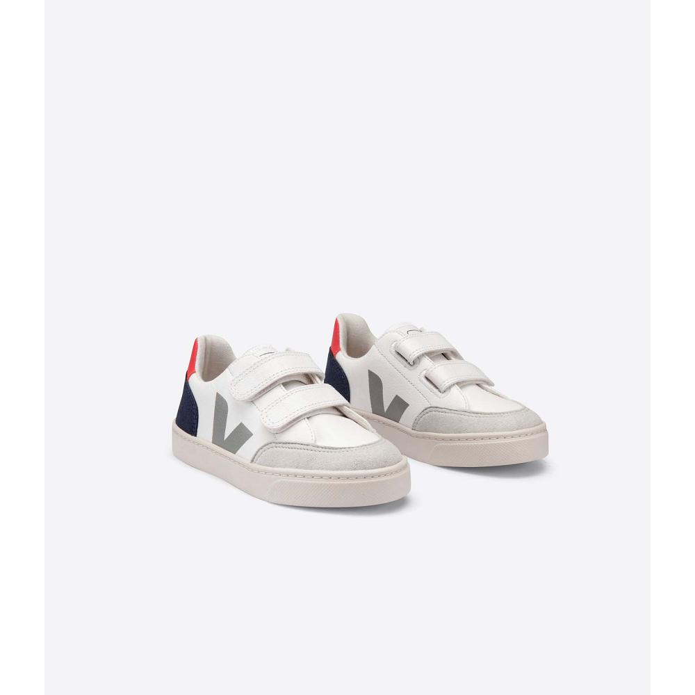 Veja V-12 CHROMEFREE Sko Barn Hvite | NO 751HAP